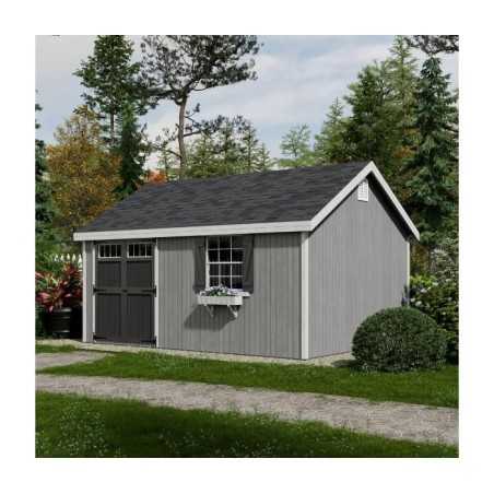Little Cottage Co. Colonial Pinehurst 12x16 Wood Storage Shed Kit (12x16 PCGS-PC)