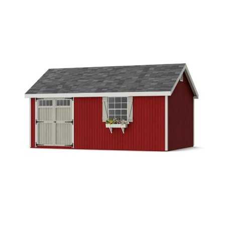 Little Cottage Co. Colonial Pinehurst 12x18 Wood Storage Shed Kit (12x18 PCGS-PC)