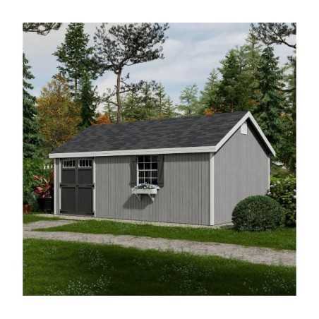 Little Cottage Co. Colonial Pinehurst 12x20 Wood Storage Shed Kit (12x20 PCGS-PC)