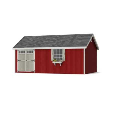 Little Cottage Co. Colonial Pinehurst 12x20 Wood Storage Shed Kit (12x20 PCGS-PC)