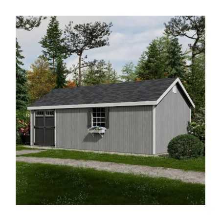 Little Cottage Co. Colonial Pinehurst 12x24 Wood Storage Shed Kit (12x24 PCGS-PC)