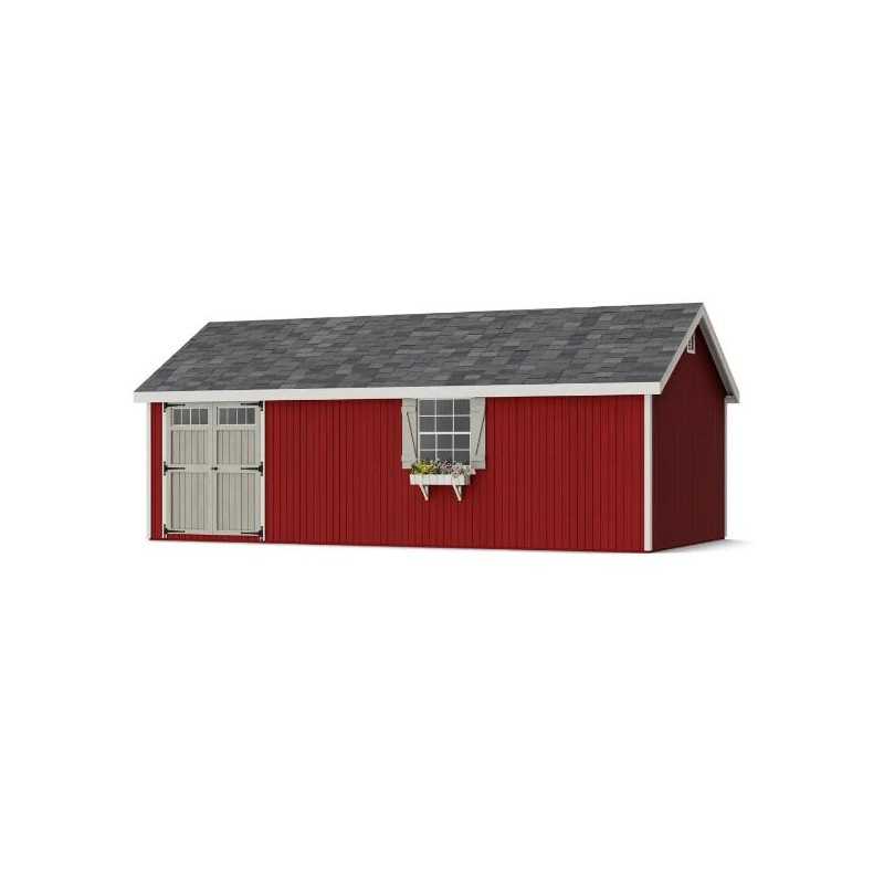 Little Cottage Co. Colonial Pinehurst 12x24 Wood Storage Shed Kit (12x24 PCGS-PC)