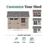 Little Cottage Co. Colonial Pinehurst 12x12 Wood Storage Shed Kit (12x12 PCGS-PC)