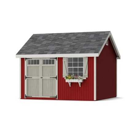 Little Cottage Co. Colonial Pinehurst 12x12 Wood Storage Shed Kit (12x12 PCGS-PC)
