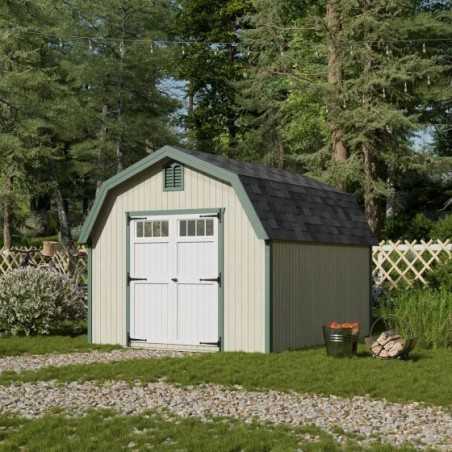 Little Cottage Co. Colonial Greenfield 10x12 Wood Barn Shed Kit (10x12 GCGS-PC)