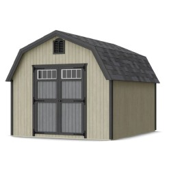Little Cottage Co. Colonial Greenfield 10x12 Wood Barn Shed Kit (10x12 GCGS-PC)