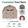 Little Cottage Co. Colonial Greenfield 10x14 Wood Barn Shed Kit (10x14 GCGS-PC)