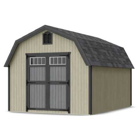 Little Cottage Co. Colonial Greenfield 10x14 Wood Barn Shed Kit (10x14 GCGS-PC)