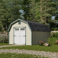 Little Cottage Co Colonial Greenfield 10x18 Wood Barn Shed Kit (10x18 GCGS-PC)