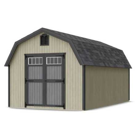 Little Cottage Co Colonial Greenfield 10x18 Wood Barn Shed Kit (10x18 GCGS-PC)