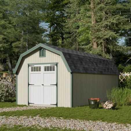 Little Cottage Co. Colonial Greenfield 10x20 Wood Barn Shed Kit (10x20 GCGS-PC)