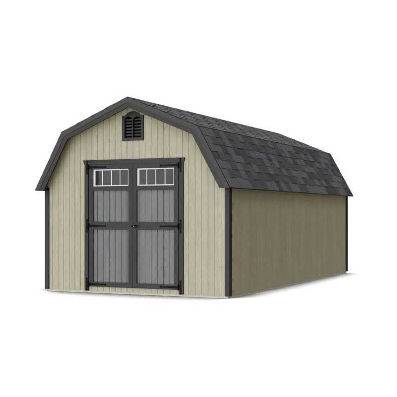 Little Cottage Co. Colonial Greenfield 10x20 Wood Barn Shed Kit (10x20 GCGS-PC)