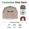 Little Cottage Co. Colonial Greenfield 12x12 Wood Barn Shed Kit (12x12 GCGS-PC)
