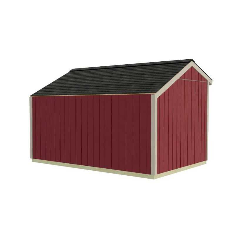 Best Barns Sophisticated Salt Box 8x12 Pre-cut Wood Shed Kit - Offset Eave Door (SBOXDE12)
