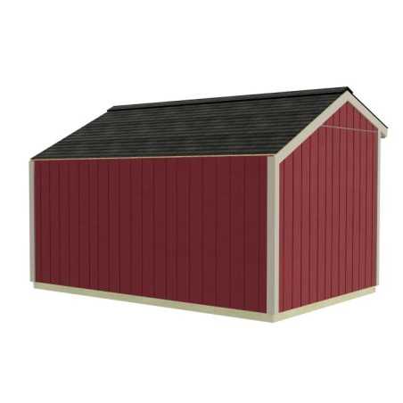 Best Barns Sophisticated Salt Box 8x12 Pre-cut Wood Shed Kit - Offset Eave Door (SBOXDE12)