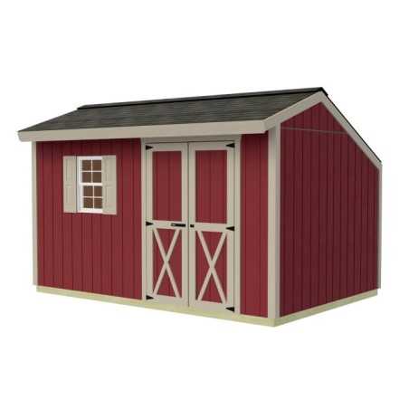 Best Barns Sophisticated Salt Box 8x12 Pre-cut Wood Shed Kit - Offset Eave Door (SBOXDE12)