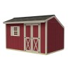 Best Barns Sophisticated Salt Box 8x12 Pre-cut Wood Shed Kit - Offset Eave Door (SBOXDE12)