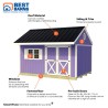 Best Barns Overhang Oasis 10x14 Specialty Pre-cut Shed Kit - Deep Eave Overhang (OOASDE14)