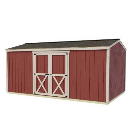 Best Barns Handmade Haven 16x10 Pre-Cut Shed Kit - Centered Eave Door (HHAVDE16)