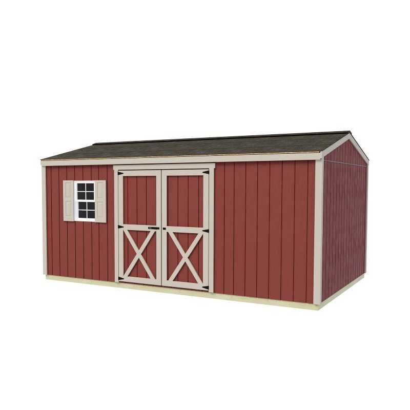 Best Barns Handmade Haven 12x10 Pre-Cut Shed Kit - Offset Eave Door (HHAVDE12)