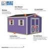 Best Barns Handmade Haven 10x12 Pre-Cut Shed Kit - Centered Gable Door (HHAVDG12)