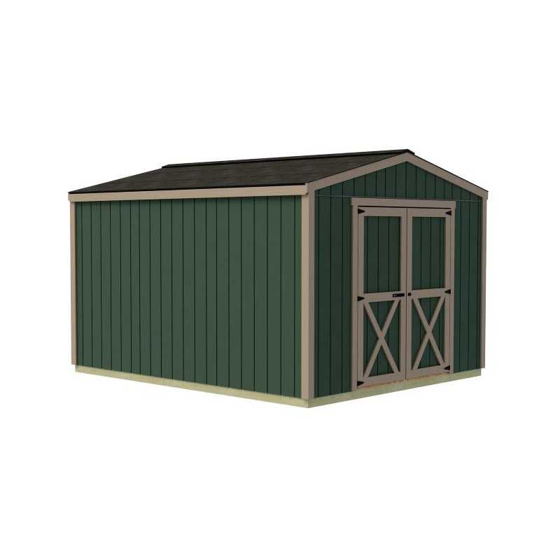 Best Barns Handmade Haven 10x12 Pre-Cut Shed Kit - Centered Gable Door (HHAVDG12)