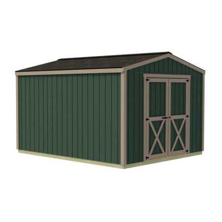 Best Barns Handmade Haven 10x12 Pre-Cut Shed Kit - Centered Gable Door (HHAVDG12)