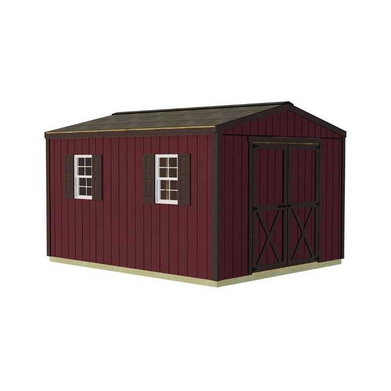 Best Barns Handmade Haven 10x12 Pre-Cut Shed Kit - Centered Gable Door (HHAVDG12)