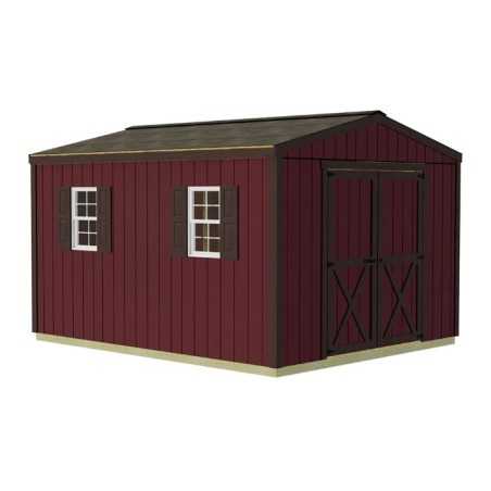 Best Barns Handmade Haven 10x16 Pre-Cut Shed Kit - Centered Gable Door (HHAVDG16)