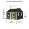 Best Barns Backyard Basecamp 12x12 Pre-Cut Shed Kit - Centered Gable Door (BBASDG12C)