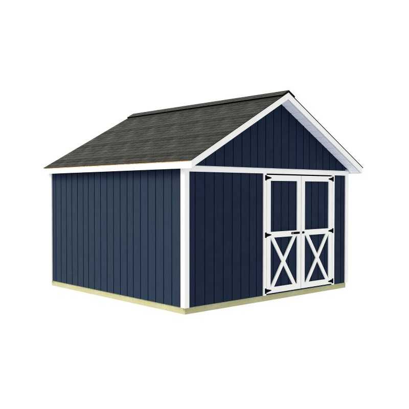Best Barns Backyard Basecamp 12x12 Pre-Cut Shed Kit - Offset Gable Door (BBASDG12O)