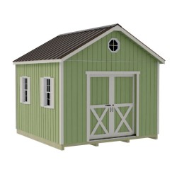 Best Barns Backyard Basecamp 12x12 Pre-Cut Shed Kit - Sliding Doors (BBASSD12)