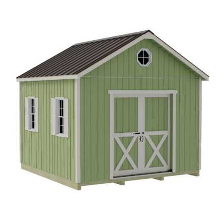 Best Barns Backyard Basecamp 12x12 Pre-Cut Shed Kit - Sliding Doors (BBASSD12)