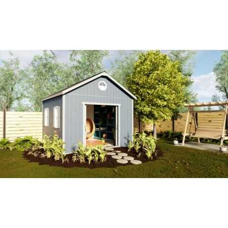 Best Barns Backyard Basecamp 12x12 Pre-Cut Shed Kit - Sliding Doors (BBASSD12)
