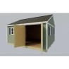 Best Barns Crafter’s Connection 12x16 Pre-Cut Wood Shed- Door on Eave Offset (CCONDE16O)