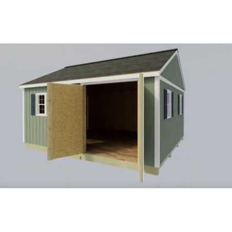 Best Barns Crafter's Connection 12x16 Pre-Cut Shed- Centered Gable Door (CCONDG16C)