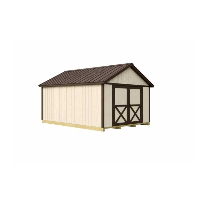 Best Barns Crafter's Connection 12x16 Pre-Cut Shed- Centered Gable Door (CCONDG16C)