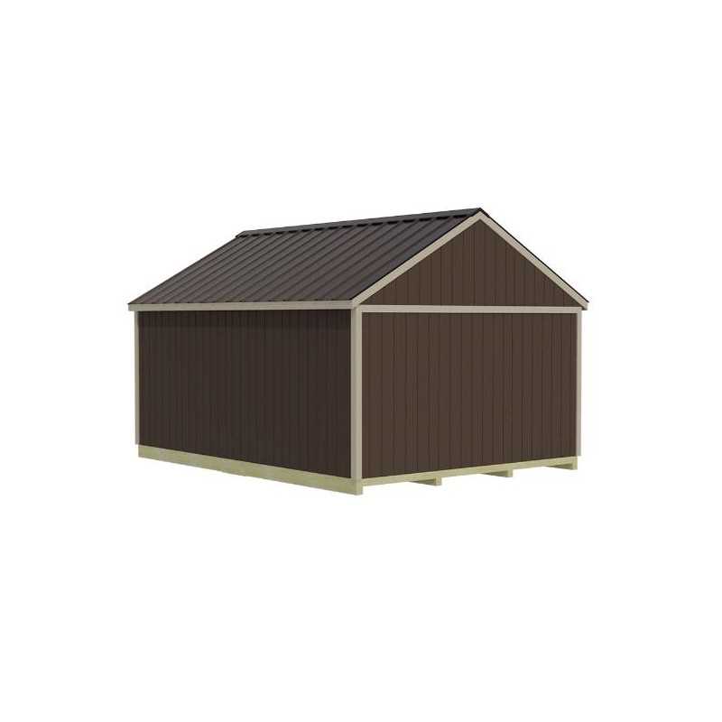Best Barns Crafter's Connection 12x16 Pre-Cut Shed- Offset Gable Door (CCONDG16O)
