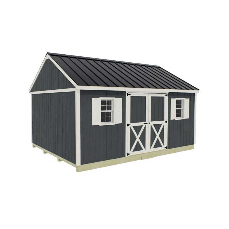 Best Barns Crafter's Connection 12x16 Standard Pre-Cut Storage Sheds - Door on Eave (CCONDE16C)