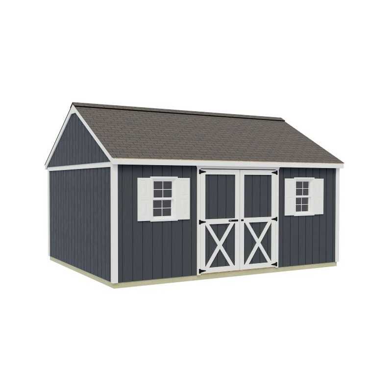 Best Barns Crafter's Connection 12x16 Standard Pre-Cut Storage Sheds - Door on Eave (CCONDE16C)