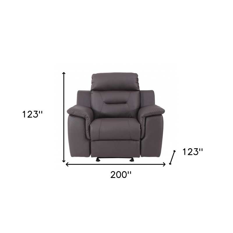 Aolany Three Piece Indoor Genuine Leather Five Person Seating Set