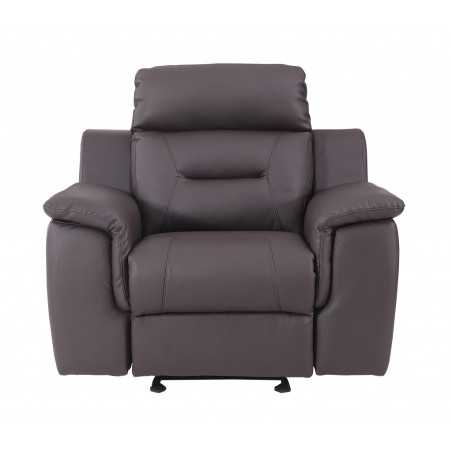 Aolany Three Piece Indoor Genuine Leather Five Person Seating Set