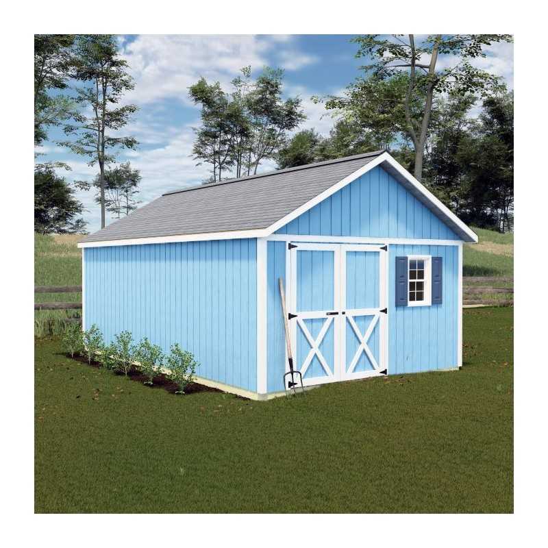 Best Barns Crafter's Connection 12x16 Pre-Cut Shed- Offset Gable Door (CCONDG16O)