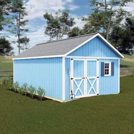 Best Barns Crafter's Connection 12x16 Pre-Cut Shed- Offset Gable Door (CCONDG16O)