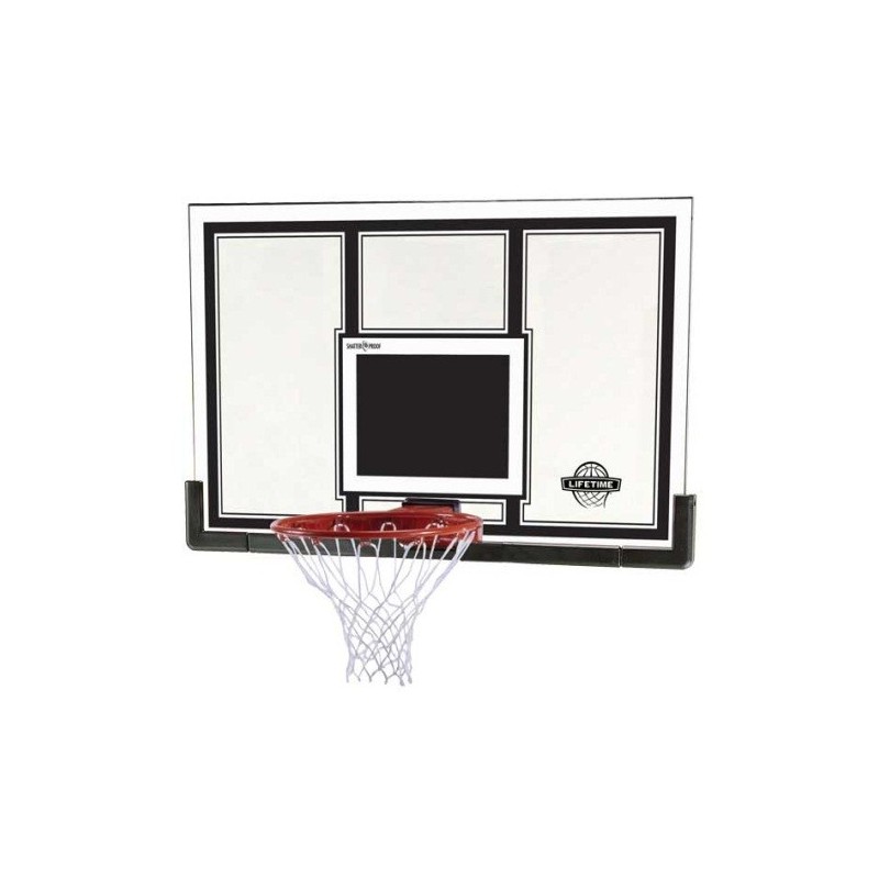 Lifetime 54 in. Steel-Framed Basketball Backboard, Slam-it Pro Rim (71526)