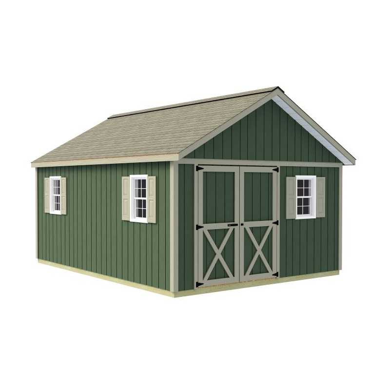 Best Barns Crafter's Connection 12x16 Pre-Cut Shed- Offset Gable Door (CCONDG16O)