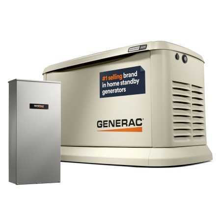 Generac 26KW Air-Cooled Standby Generator 200A SE ATS (7291)