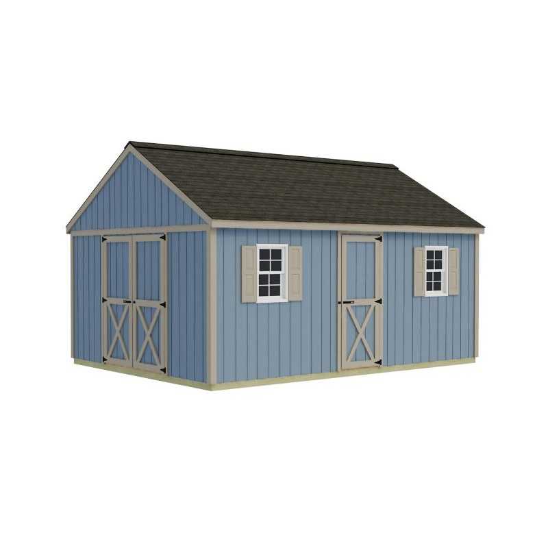 Best Barns Crafter's Connection 12x16 Pre-Cut Shed Kit - Barn Doors & Walk-In (CCONSE16)
