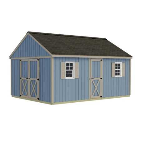 Best Barns Crafter's Connection 12x16 Pre-Cut Shed Kit - Barn Doors & Walk-In (CCONSE16)