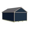 Best Barns Shedquarters 12x20 Premium Pre-Cut Wood Shed Kit w/ Offset Gable Door (SQUADG20O)